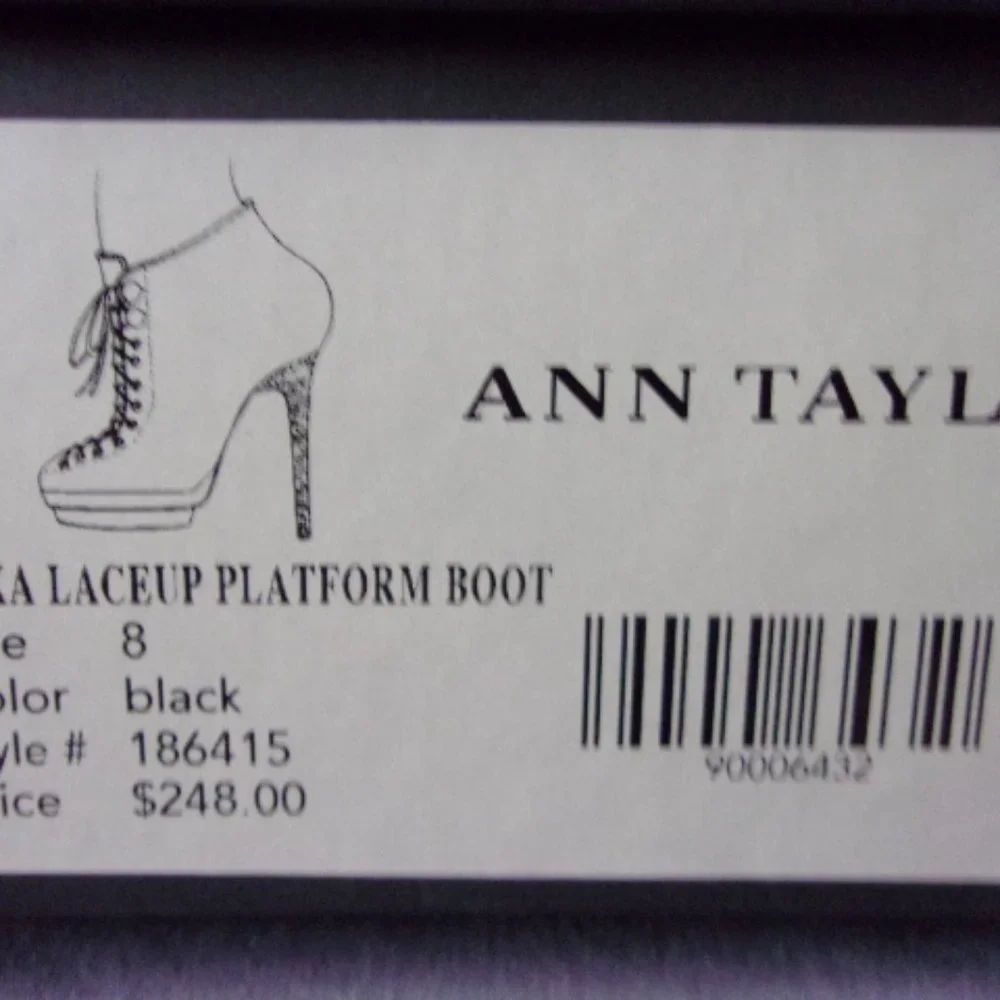 Ann Taylor Lace Up Platform Boot - Picture 11 of 12